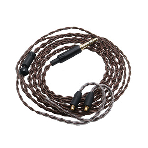 Cable de Actualización para Auriculares de Cobre Sin Oxígeno Trenzado de Cuatro Hilos, 1.2m, Conector MMCX QDC IM IE100 IE200 0.78mm Opcional - Product Image 1