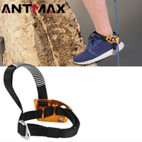 ANTMAX Équipement d'escalade durable Protection de sécurité Pied gauche ou droit Ascender Riser Corde fixe pour le sauvetage en rappel