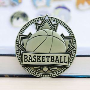 Wholesale Laser Engrave Customizable Basketball Blank Epoxy <b>Sport</b> Gold Nickel Copper Plating <b>Medal</b> for Awards - Product Image 2