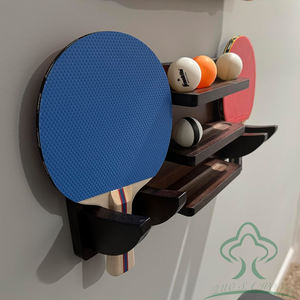Soporte para Paleta <span class=keywords><strong>de</strong></span> ping pong, exhibición <span class=keywords><strong>de</strong></span> raqueta <span class=keywords><strong>de</strong></span> <span class=keywords><strong>tenis</strong></span> <span class=keywords><strong>de</strong></span> mesa montada <span class=keywords><strong>en</strong></span> la pared para 6 paletas y 12 Almacenamiento <span class=keywords><strong>de</strong></span> bolas, organizador <span class=keywords><strong>de</strong></span> accesorios <span class=keywords><strong>de</strong></span> ping pong - Product Image 5