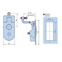 Serrure à Compression Plane en Alliage de Zinc pour Armoire, Verrou à Levier pour Porte de Compartiment