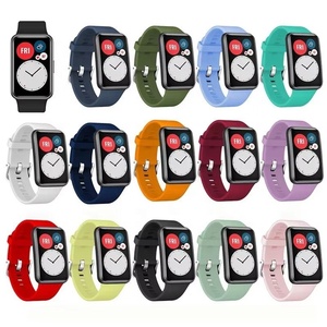 Reloj inteligente deportivo para <span class=keywords><strong>Huawei</strong></span> <span class=keywords><strong>fit</strong></span>, accesorios de reloj de banda de repuesto con silicona suave transpirable para <span class=keywords><strong>Huawei</strong></span> <span class=keywords><strong>Fit</strong></span> - Product Image 2