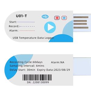 Einweg-Kühlketten-Datenlogger-Monitor USB-PDF Für Langzeit versand Impfstoff boxen, Medikamente, Gefrier schränke, Obst - Product Image 3