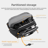 Sac bandoulière étanche et antichoc pour appareil photo reflex numérique, 2 tailles, multi-poches, sac de transport pour photographe avec sangle de fixation pour bagage