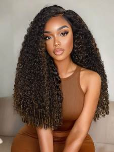 Curly Long Lace Front Wigs Burmese Virgin Human Hair Transparent Lace 5X5 Glueless 300% Wholesale Natural HD Full for Women - Product Image 6