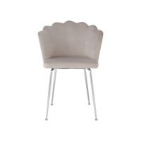 Mobilier de maison design velours passepoil doux coussin mobile loisirs accent canapé pivotant or métal salle à manger chaise