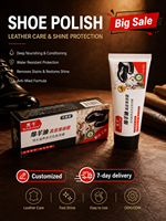 Hei Niu - Betún para Zapatos de Cuero con Aceite de Oveja, Suave y No Irritante, 70g, Fácil de Limpiar, en Caja