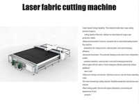 Machine de découpe laser pour tissus avec scellage des bords, découpeur simple et double couche pour rideaux voilages et stores romains