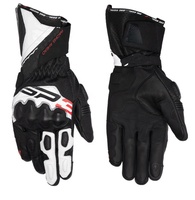 Guantes de Motocicleta de Cuero Genuino al por Mayor en Stock, Guantes Largos con Pantalla Táctil y Protección Contra Impactos para Carreras de Motos