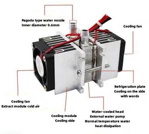 Refrigerador Termoelétrico Inteligente Refrigeração Semicondutores Refrigerador <span class=keywords><strong>Peltier</strong></span> Radiador De Refrigeração De Ar Refrigerador De Água Dispositivo Do Sistema De Refrigeração - Product Image 5