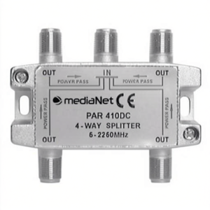 Divisor de Antena Pasivo con 4 Salidas Silver PAR 410 DC - Product Image 1