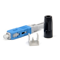 Conector de montaje rápido de fibra óptica de uso repetido, prepulido SC PC UPC APC para instalación rápida de equipos