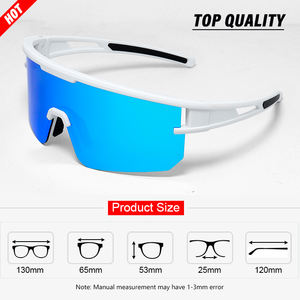 Lunettes de soleil de sport, protection UV400, verres polarisés miroir, lunettes de cyclisme, de course à pied, lunettes de sécurité pour l'extérieur, logo personnalisé - Product Image 2