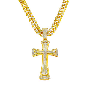2026 Hot Selling Hiphop Style Alloy <b>Cross</b> Pendant Necklace Personalized Design Men's Necklaces Fashionable Jewelry Wholesale - Product Image 6