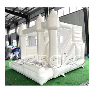 Locations de fête pour tout-petits château gonflable maison de rebond château de saut à l'air blanc en PVC commercial - Product Image 1