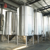 Fermenteur conique en acier inoxydable Boben, cuves sanitaires SUS304, cuves de fermentation avec chemise de refroidissement et couche isolante