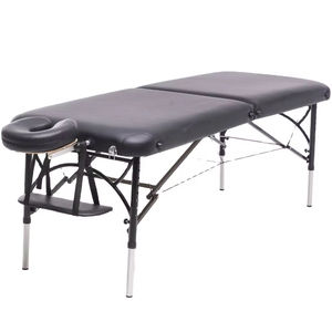 Bestseller Verstellbare 2-teilige Tragbare Aluminium-Klappbare Massageliege mit Kunstleder für SPA-Nutzung 3-teilig Metall - Product Image 4
