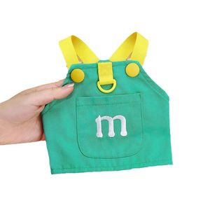Ropa para mascotas: Chaleco para perro con bordado de letras en el pecho y la espalda, ropa para gato con bordado en el pecho y la espalda, ropa para perro estilo oso de peluche, ropa para perro con correa - Product Image 5