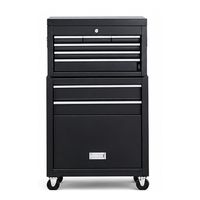 Coffre à outils roulant à 8 tiroirs, ensemble de 2 armoires de rangement pour outils en acier avec roues pour garage, atelier, réparation automobile, OEM ODM
