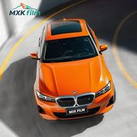 Film de protection de peinture auto-cicatrisant en TPU couleur orange satiné pour voiture