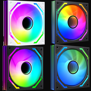 <strong>Silent</strong> Gaming <strong>Computer</strong> RGB <strong>Fan</strong> Mirror Side Design Plastic 120mm White <strong>Computer</strong> Cooling <strong>Fan</strong> Gaming PC <strong>Case</strong> <strong>Fan</strong> - Product Image 1