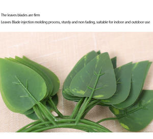 Senmasine-Fausses feuilles de <span class=keywords><strong>lierre</strong></span>, 72 feuilles/paquet, guirlande artificielle, plante suspendue, vigne pour <span class=keywords><strong>chambre</strong></span>, décoration murale, fête de mariage - Product Image 2