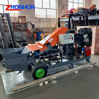 Pompe à mortier, pompe à béton, mini-pompe à béton, pompe à béton sur remorque à moteur diesel, adaptée aux étages de grande hauteur