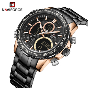 นาฬิกาข้อมือ <span class=keywords><strong>Naviforce</strong></span> 9182สแตนเลสสุดหรูสำหรับผู้ชายขายส่ง - Product Image 6