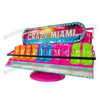 Manèges de fête foraine portables, équipement d'amusement extérieur et intérieur en fibre de verre et acier, attractions Crazy Miami à vendre
