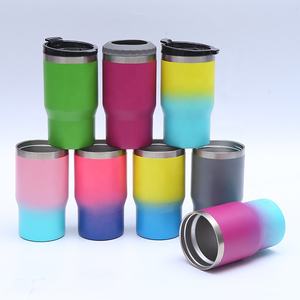 Enfriador de botellas y latas de cerveza de acero inoxidable 4 en 1 de 14 oz, vaso enfriador de vino con 2 tapas - Product Image 4