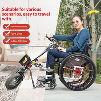Accessoires de fauteuil roulant sportif légers de haute qualité, handbike électrique avant pour la rééducation thérapeutique