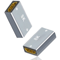 Coupleur HDMI Femelle-Femelle, Connecteur HDMI 8K, Câble d'Extension Mini DP vers DP 1.4 pour Affichage, Port DP Mâle vers Femelle