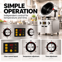 Robot Cuiseur Intelligent Automatique pour Wok 26cm 30cm, Machine à Frire au Gaz