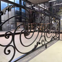 Fabricant de garde-corps d'escalier balustrade en fer forgé amovible