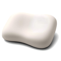 Oreiller cervical pour dormeurs latéraux, soulagement de la douleur au cou, mousse à mémoire de forme, forme papillon, respirant, écologique, durable (blanc)