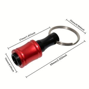 6 Pcs Hex <b>Bit</b> <b>Screwdriver</b> <b>Set</b> With Keychain Aluminum Handle Anodized Colorful Interchangeable <b>Bits</b> - Product Image 4