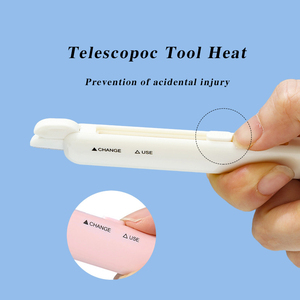 Lmltop Bán Buôn 2Pcs Có Thể Thu Vào Mắt Brow Dao Cạo Với Thay Thế Lưỡi A0880 Trên Khuôn Mặt Tóc Loại Bỏ Lông Mày Tông Đơ Dao Cạo Râu - Product Image 3