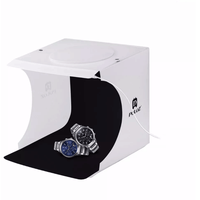Mini studio photo PULUZ 20 cm, boîte à lumière LED avec fonds et boîte à lumière douce