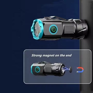 Senter LED Mini Portabel Multifungsi dengan Klip Magnetik untuk Topi, Sumber Cahaya Ganda, Laris Baru - Product Image 4