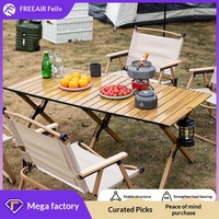 Outdoor Aluminiumlegierung Rechteckiger Tragbarer Klapptisch Ultraleichter Eierrolltisch für Camping, Grillen, Reisen und Nachtmarktstände