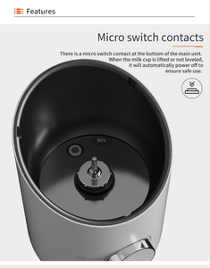Espumador <span class=keywords><strong>de</strong></span> <span class=keywords><strong>leche</strong></span> eléctrico multifuncional para el hogar, máquina <span class=keywords><strong>de</strong></span> <span class=keywords><strong>espuma</strong></span> <span class=keywords><strong>de</strong></span> <span class=keywords><strong>leche</strong></span>, <span class=keywords><strong>calentador</strong></span> <span class=keywords><strong>de</strong></span> café - Product Image 2