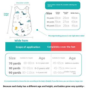 Gilet sans manches en gaze <span class=keywords><strong>de</strong></span> coton pur 4 ou 6 couches pour bébé, gigoteuse anti-gigotement pour nouveau-né, sac <span class=keywords><strong>de</strong></span> couchage en coton pour enfants - Product Image 3