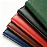 Carpeta de Cuero PU Personalizable A4, Carpeta de Documentos de Negocios con Doble Clip Metálico para Oficina, Logotipo Corporativo Personalizado