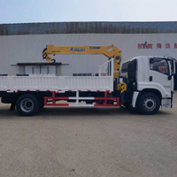 Grue miniature d'occasion montée sur camion, grue à flèche pliante de 5 tonnes, boîte de vitesses Zoomlion