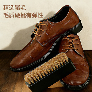 Yinste <b>Small</b> Square Shoe Brush Horse Hair Leather Cleaning Polishing Household Shoe Care <b>Tool</b> - Product Image 3