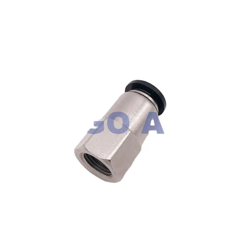 High quality GOGO Straight quick hose connector 10mm 1/8 1/4 3/8 1/2 PT pneumatic female threaded brass fitting water for pe pipes