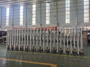 Controllo manuale del cancello di sicurezza retrattile ecologico in stile moderno per il blocco stradale del vialetto pieghevole senza tracce del cortile della scuola - Product Image 4