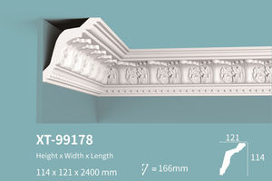 クラウンモールディング 天井用ポリウレタン製コーニスモールディング 軽量 防音 天井装飾向け 工場直送 - Product Image 3