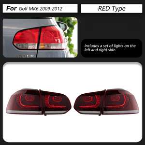 Feux arrière LED pour VW <span class=keywords><strong>Golf</strong></span> <span class=keywords><strong>6</strong></span>, <span class=keywords><strong>Golf</strong></span> <span class=keywords><strong>6</strong></span> Mk6, clignotants dynamiques, animation des feux arrière, feux <span class=keywords><strong>stop</strong></span>, feux de recul, accessoires auto, éclairage automobile - Product Image 6