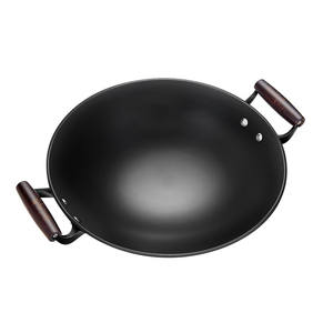 <span class=keywords><strong>Poêle</strong></span> <span class=keywords><strong>à</strong></span> frire Zhenggao <span class=keywords><strong>en</strong></span> <span class=keywords><strong>fonte</strong></span> <span class=keywords><strong>à</strong></span> double anse, épaissie, 4L, avec poignées <span class=keywords><strong>en</strong></span> <span class=keywords><strong>bois</strong></span>, style <span class=keywords><strong>ancien</strong></span> Lucuan, pour cuisinières <span class=keywords><strong>à</strong></span> gaz et <span class=keywords><strong>à</strong></span> induction - Product Image 5